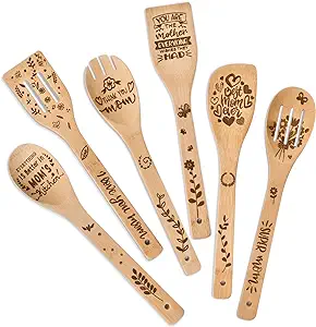 Riogree Wooden Cooking Spoons Set