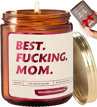 Got You a Little Something Best F Mom Lavender Vanilla Candle