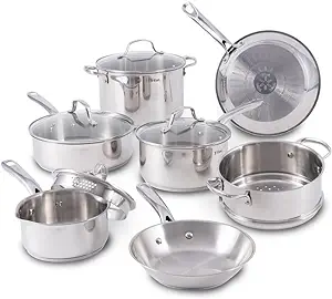 T-fal Stainless Steel Cookware Set 11 Piece