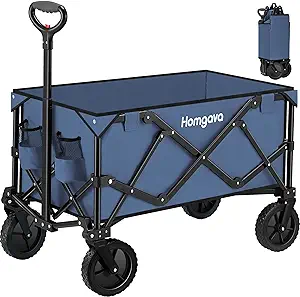 Homgava Heavy Duty Collapsible Folding Wagon Cart
