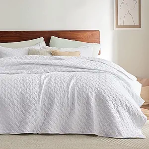 Bedsure Lightweight Summer Quilt Set for King Size Beds
