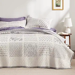 Bedsure Patchwork Quilt Set Queen