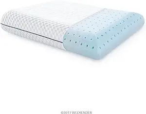 Supa Modern Cooling Bed Pillows for Sleeping 2 Pack Shredded Memory Foam Pillows Adjustable Cool Pillow for Side Back Stomach Sleepers - Luxury Gel Pillows Queen Size Set of 2 with Washable Removable Cover