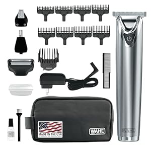Wahl USA Stainless Steel Lithium Ion 2.0+ Beard Trimmer for Men