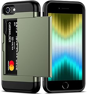 Nvollnoe iPhone SE Case with Card Holder
