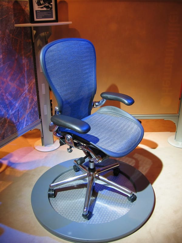 Herman Miller Aeron chair at a design show