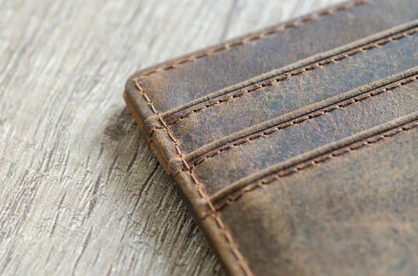 brown leather wallet