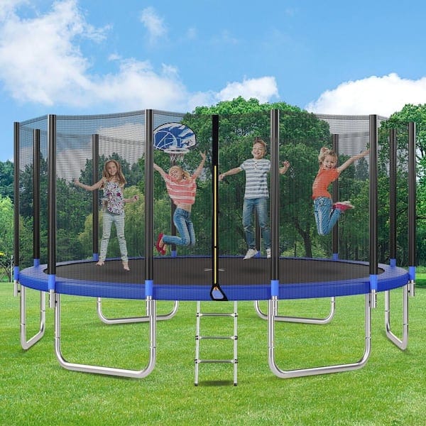 Best trampoline for kids - backyard trampoline with safety net