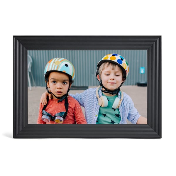 Aura Carver digital photo frame on a tabletop