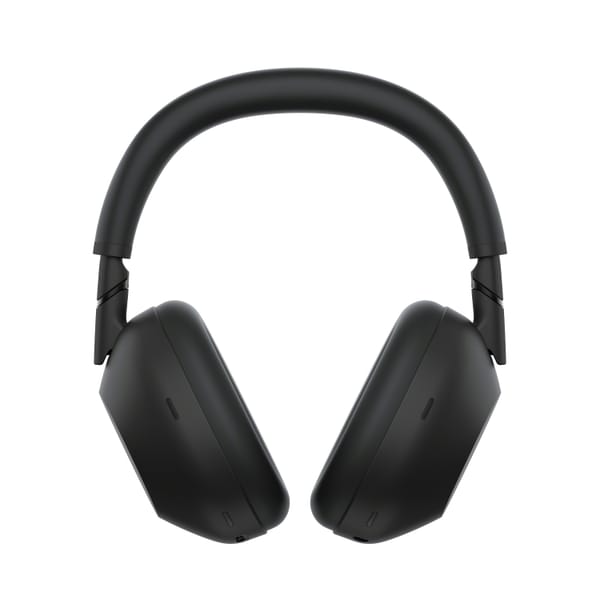 Sony WH-1000XM6 noise cancelling headphones on white background